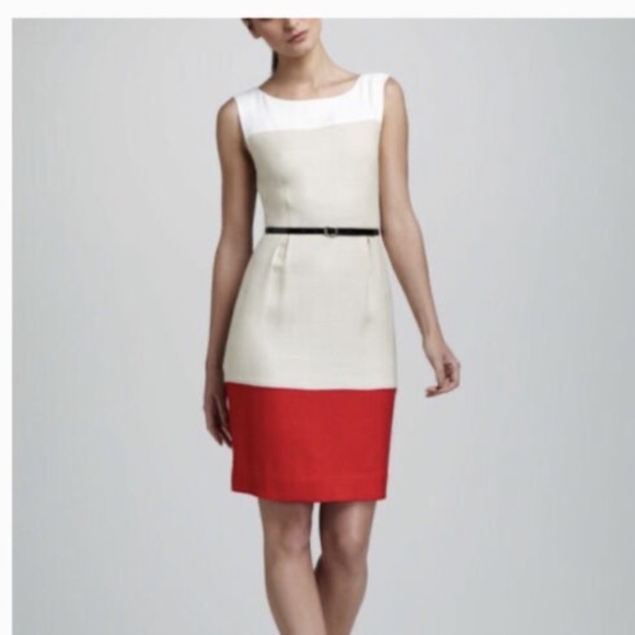 Kate Spade Brodie Colorblock Linen Dress 0 - Picture 2 of 6
